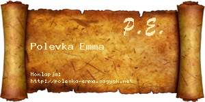 Polevka Emma névjegykártya